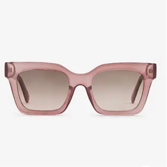 Express Clear Mauve Square Frame Sunglasses main image 8